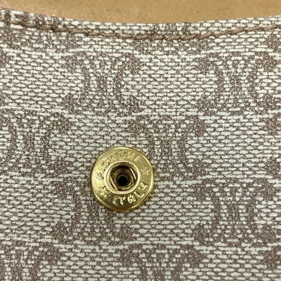 CELINE Vintage Macadam Coated Canvas w/ Leather Trim Coin Case, Pre-Owned - Picture 6 of 10